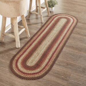 VHC-67112 - Ginger Spice Jute Rug/Runner Oval w/ Pad 22x72