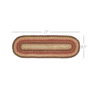 VHC-67107 - Ginger Spice Jute Stair Tread Oval Latex 8.5x27