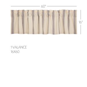 VHC-69973 - Grace Grain Sack Stripe Valance 16x60