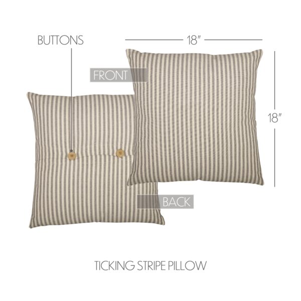 VHC-56691 - Grace Ticking Stripe Pillow 18x18