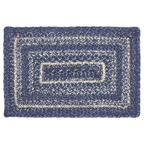 VHC-67101 - Great Falls Blue Jute Rect Placemat 10x15