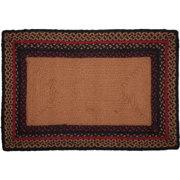 VHC-69413 - Cumberland Stenciled Moose Jute Rug Rect Welcome to the Cabin w/ Pad 20x30