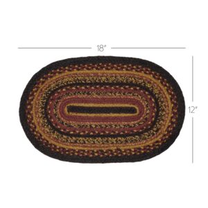 VHC-81363 - Heritage Farms Jute Oval Placemat 12x18