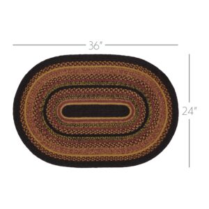 VHC-81372 - Heritage Farms Jute Rug Oval w/ Pad 24x36