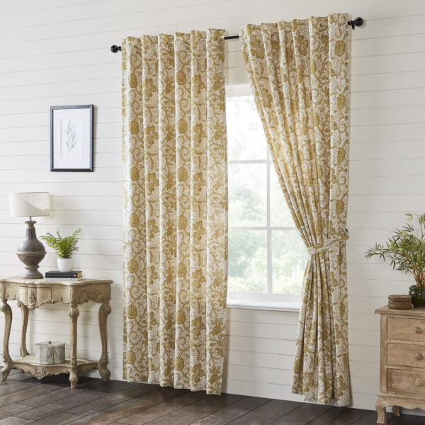 VHC-81493 - Dorset Gold Floral Panel Set of 2 96x50