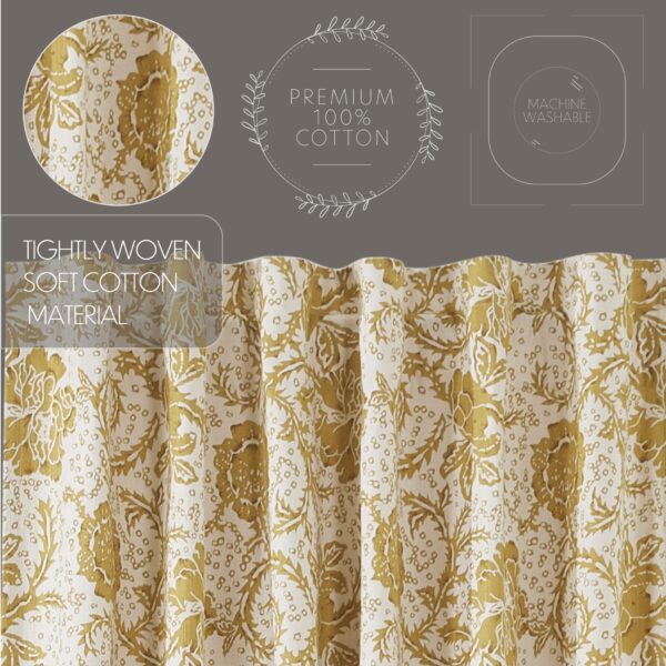 VHC-81201 - Dorset Gold Floral Prairie Long Panel Set of 2 84x36x18