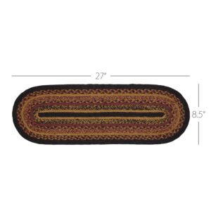 VHC-81370 - Heritage Farms Jute Stair Tread Oval Latex 8.5x27