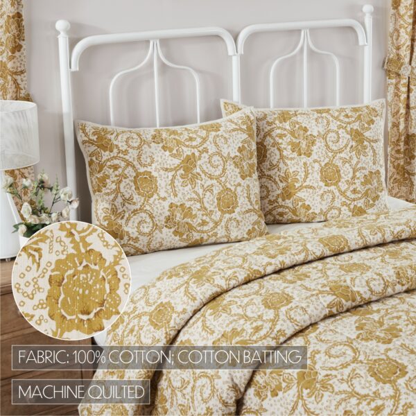 VHC-81194 - Dorset Gold Floral Standard Sham 21x27