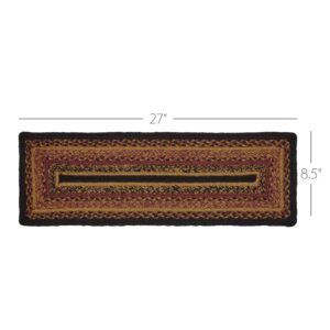 VHC-81376 - Heritage Farms Jute Stair Tread Rect Latex 8.5x27