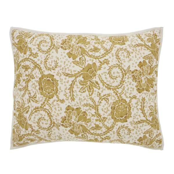 VHC-81194 - Dorset Gold Floral Standard Sham 21x27