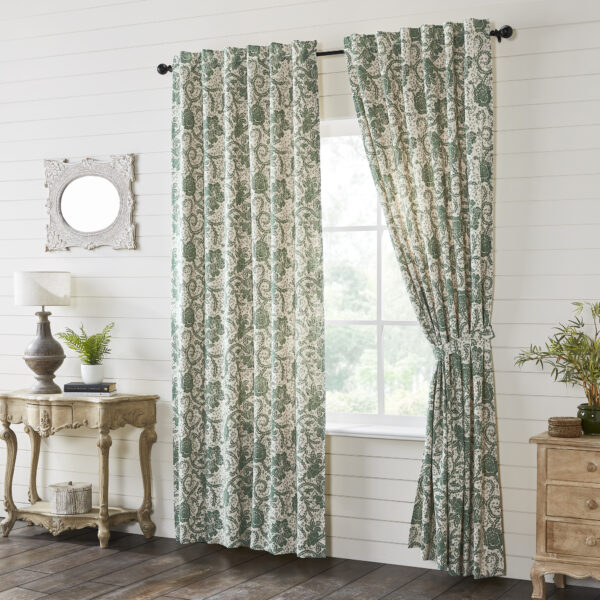 VHC-81494 - Dorset Green Floral Panel Set of 2 96x50