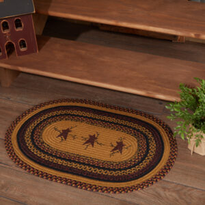 VHC-69446 - Heritage Farms Star and Pip Jute Rug Oval w/ Pad 20x30