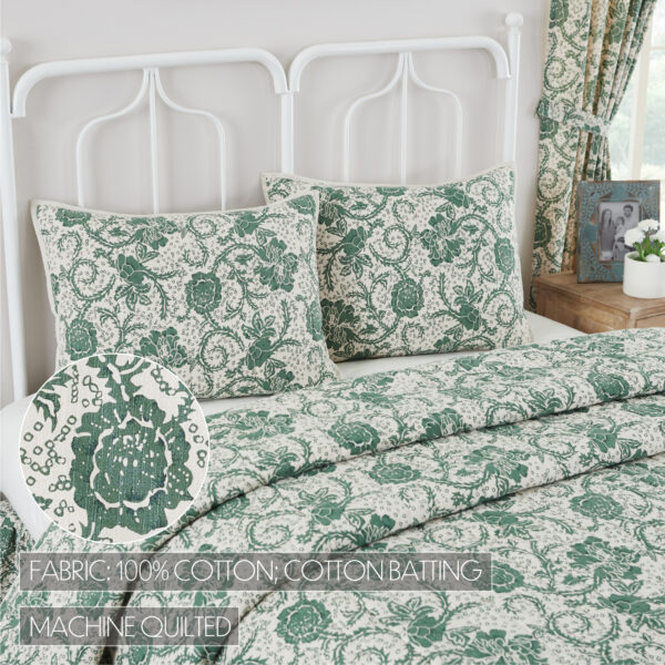 VHC-81219 - Dorset Green Floral Standard Sham 21x27