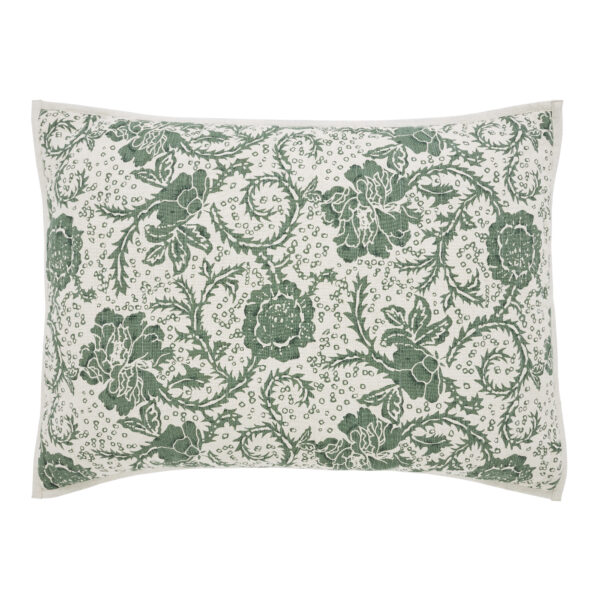 VHC-81219 - Dorset Green Floral Standard Sham 21x27