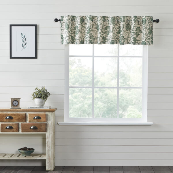 VHC-81233 - Dorset Green Floral Valance 16x72