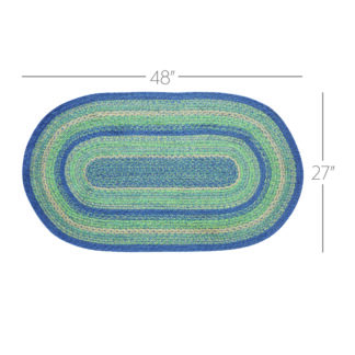 Farmhouse Jolie Jute Rug Oval w/ Pad 27x48 by April & Olive