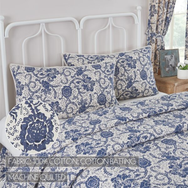 VHC-81243 - Dorset Navy Floral King Sham 21x37