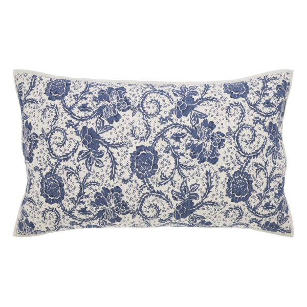 VHC-81243 - Dorset Navy Floral King Sham 21x37