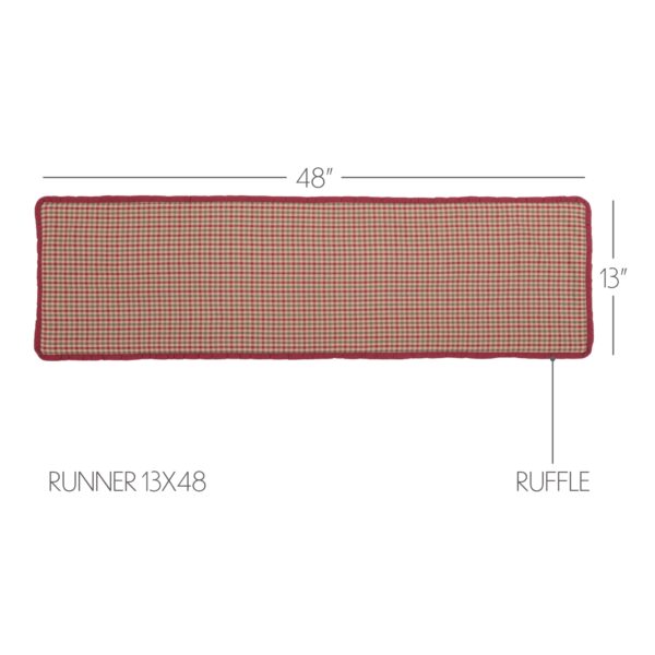 VHC-42415 - Jonathan Plaid Ruffled Runner 13x48
