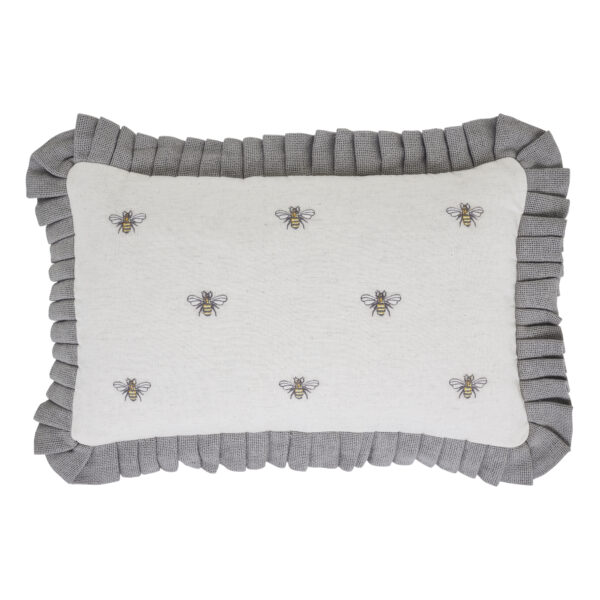 VHC-81260 - Embroidered Bee Pillow 14x22