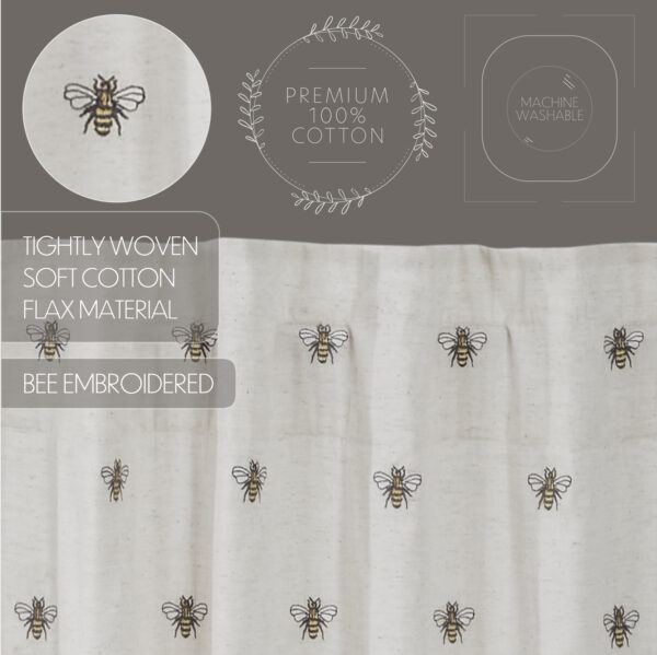 VHC-81264 - Embroidered Bee Valance 16x60