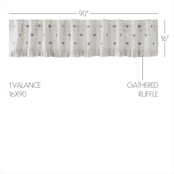 VHC-81265 - Embroidered Bee Valance 16x90