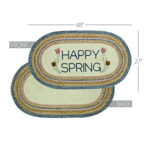 VHC-83415 - Kaila Happy Spring Jute Rug Oval w/ Pad 27x48