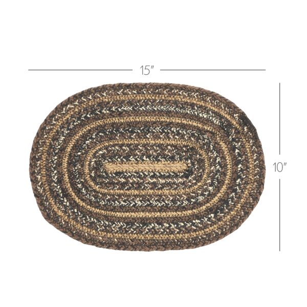 VHC-67244 - Espresso Jute Oval Placemat 10x15