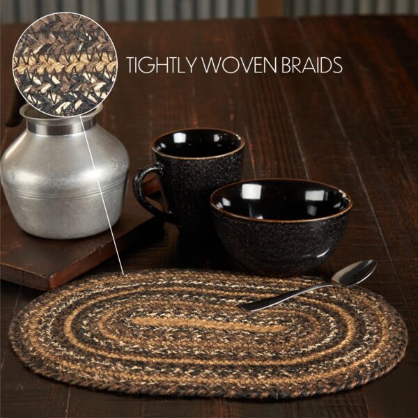 VHC-67244 - Espresso Jute Oval Placemat 10x15