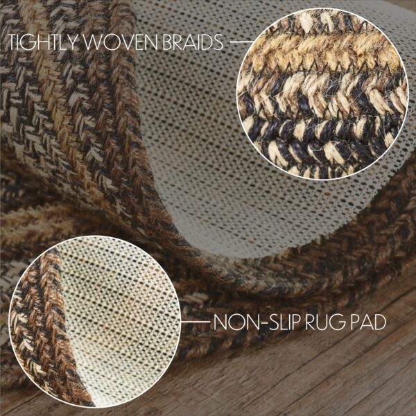 VHC-67224 - Espresso Jute Rug Oval w/ Pad 20x30