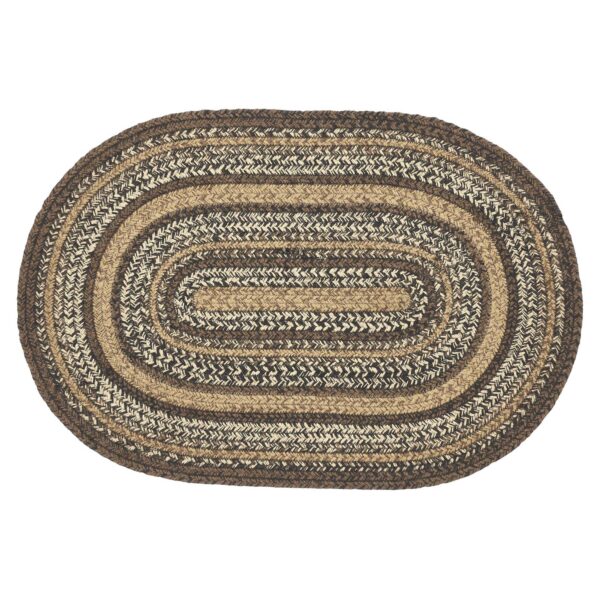 VHC-67224 - Espresso Jute Rug Oval w/ Pad 20x30