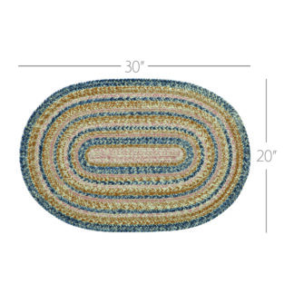 Farmhouse Kaila Jute Rug Oval w/ Pad 20x30 by April & Olive