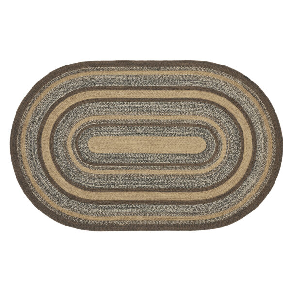 VHC-67228 - Espresso Jute Rug Oval w/ Pad 60x96