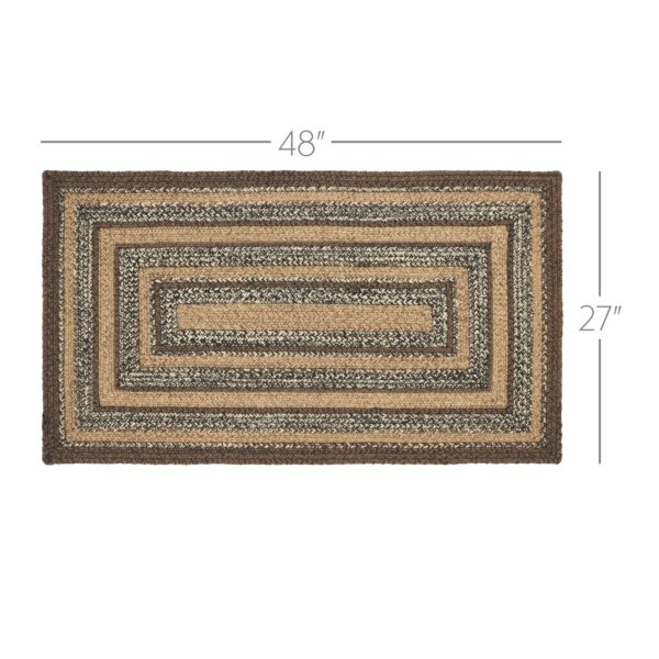 VHC-67232 - Espresso Jute Rug Rect w/ Pad 27x48