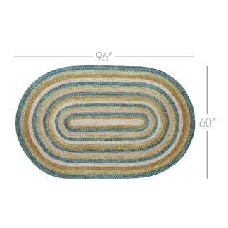 Farmhouse Kaila Jute Rug Oval w/ Pad 60x96 by April & Olive