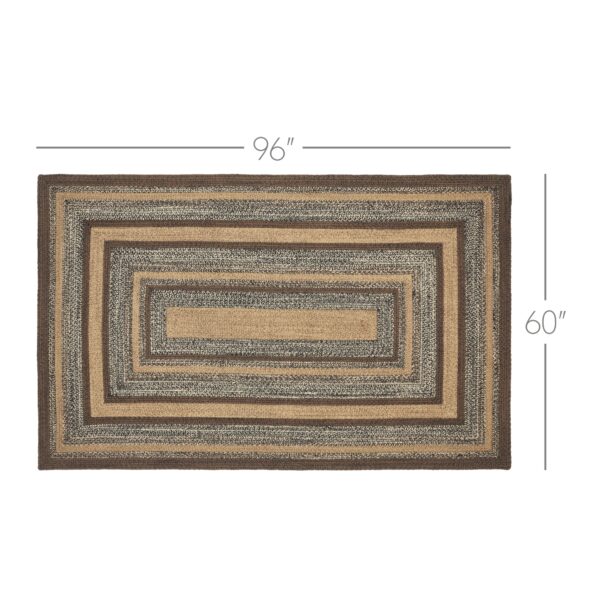 VHC-67235 - Espresso Jute Rug Rect w/ Pad 60x96