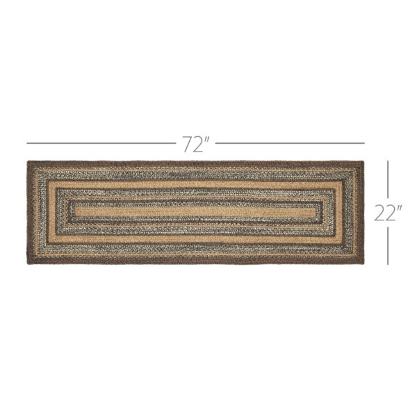 VHC-67233 - Espresso Jute Rug/Runner Rect w/ Pad 22x72