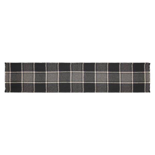 VHC-84036 - Eston Black Tan Plaid Runner 12x60