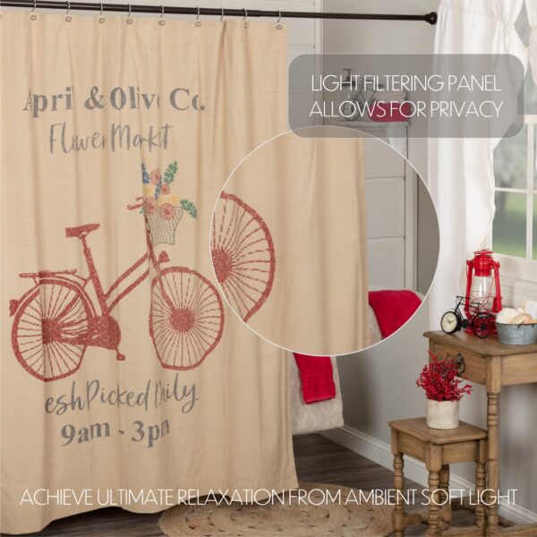 VHC-62985 - Farmer's Market Flower Market Shower Curtain 72x72