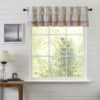 VHC-70145 - Kaila Ticking Blue Ruffled Valance 16x72