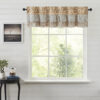 VHC-70152 - Kaila Ticking Gold Ruffled Valance 16x60