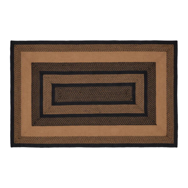 Farmhouse Jute Rug Rect Stencil Stars w/ Pad 60x96 - Image 6
