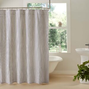 VHC-80554 - Kaila Ticking Stripe Shower Curtain 72x72