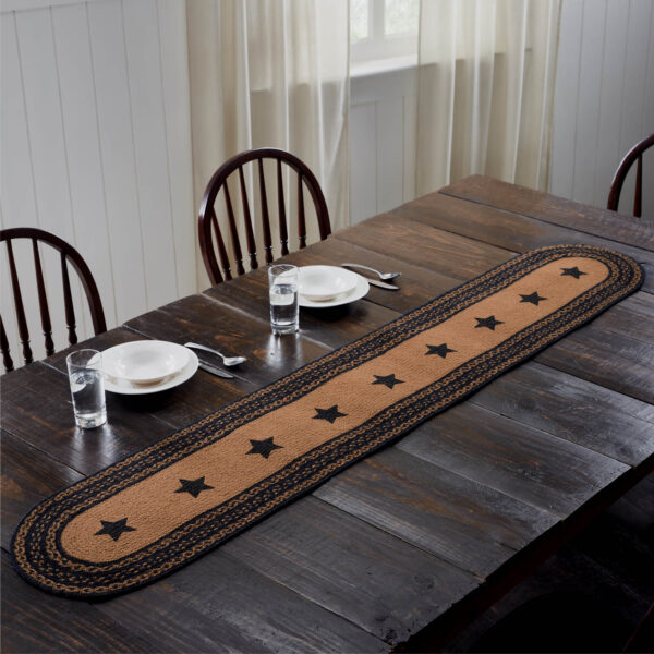 VHC-81341 - Farmhouse Jute Runner Stencil Stars 13x72