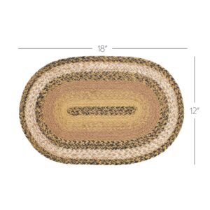 VHC-81387 - Kettle Grove Jute Oval Placemat 12x18
