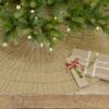 VHC-32253 - Festive Natural Burlap Ruffled Tree Skirt 48