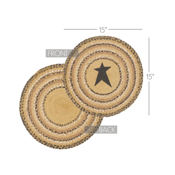 VHC-81394 - Kettle Grove Jute Trivet Stencil Star 15