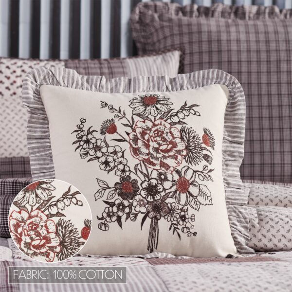 VHC-80357 - Florette Floral Bouquet Ruffled Pillow 18x18