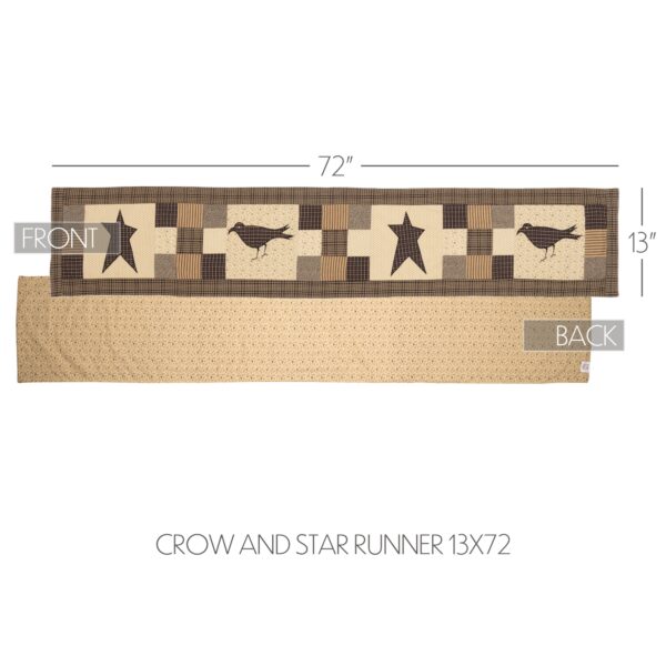 VHC-51244 - Kettle Grove Runner Crow and Star 13x72