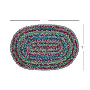 VHC-83527 - Multi Jute Oval Placemat 10x15